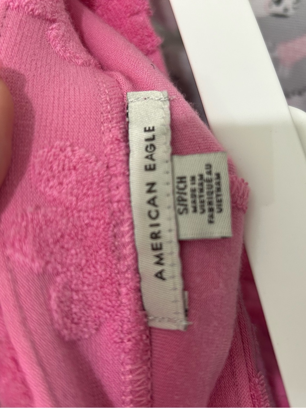 American Eagle Outfitters Hot Pink Daisy Terry Skort - Picture 3 of 3